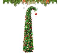 Artificial Christmas Trees, Tall Festive Tree Funny Room Decor, Artificial Retractable For Party Indoor Outdoor Bedroom Garden Yard Patio Porch Office Farmhouse