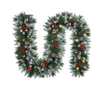 Artificial Christmas Wreaths - LED Seasonal Decorative Garland Lights