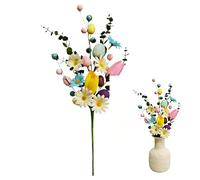 Artificial Easter Flowers - Easter Egg Flower | Festive Stem Decorations | Easters Eggs Stems Flowers For Floral Arrangement Party | Spring Flower Stems Egg Twig Branches | Table Centerpiece Gathering