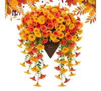 Artificial Fall Fake Flowers For Outdoor Fall Decoration Wall Decor Flower