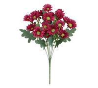 Artificial Flowers Outdoor, Fake Waterproof Floral Stems, Weatherproof Decorative Everlasting Plants for Garden, Window Box, Porch Pot, Walkway, Balcony, Patio, Orange, Red, Yellow