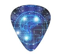 Artificial Intelligence Brain Advanced plettro per chitarra 12 pezzi Tre spessori per basso, chitarra elettrica, borsa per chitarra acustica