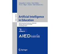 Artificial Intelligence in Education: 26th International Conference, Aied 2025, Palermo, Italy, July 22-26, 2025, Proceedings: 15878