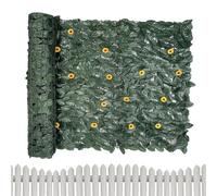 Artificial Ivy Privacy Fence, Faux Leaf Screen, 3,28 x 9,84 ft, Decorative Greenery Backdrop, Breathable Mesh Panel, Rustproof Vines for Outdoor Balcony Garden Use