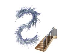 Artificial Lavender Garland | 6Ft Reusable Centerpiece | Artificial Flower Garland Purple Lavender | for Front Door Window Wall Table Staircase Christmas Party Wedding