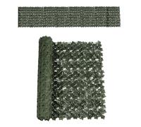Artificial Leaf Screening - Trellis Rattan Roll With Faux Leaves | Green Artificial Hedges Panels | Garden Privacy Screens Decorative Fences For Home Balcony Yard Garden (0,5 mx2 m/19,6 x 78,7 in)