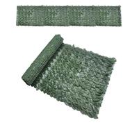 Artificial Leaf Screening - Trellis Rattan Roll With Faux Leaves | Green Artificial Hedges Panels | Garden Privacy Screens Decorative Fences For Home Balcony Yard Garden (0,5 mx2 m/19,6 x 78,7 in)