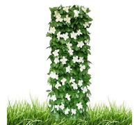 Artificial Leaves Hedge- Panels Hedge,artificial Grass Backdrop | Expandable Decoration With Flower For Balcony Patio Porch Balcones Deck Cemetery Gate