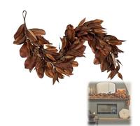 Artificial Magnolia Leaf Garland Realistic, 6 Ft Artificial Magnolias Garlands, Fall Decoration for Mantle, Porch, Indoor (6ft)