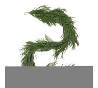 Artificial Norfolk Pine Garland, Christmas Norfolk Wreath, Realistic Needles And Bendable Branches, Holiday Ornament Decoration for Mantel, Door, Porch, Table, Window, Staircase