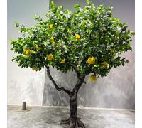 Artificial Osmanthus Tree, Fake Plants Meyer Lemon Live, Bush for Home Festival Party Christmas Indoor and Outdoor(1M)