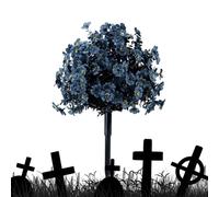 Artificial Outdoor - Eucalyptus Pumpkin Garden Stakes | Halloween Lawn | 60x38x38cm ABS Artificial Autumn Pumpkin Tree with Floral and Eyeball Details, Ground Stakes for Gardens, Lawns, Haunted Hous