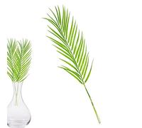 Artificial Palm Fronds - Fake Tropical Leaf Decor for Home Styling | UV Resistant Resin with Greenery Stems, Simulation Plant Foliage for Living Room Balcony Patio Garden Wedding Event Decoration