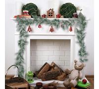 Artificial Pine Garland, Cedar Rattan, Flessibile e Regolabile, Decorazione di Natale, Door Wreath for Bedroom, Living Room, Mantle, Tavolo, Artificial Christmas Garland (A)