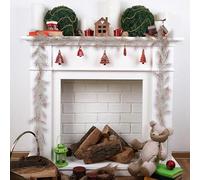 Artificial Pine Garland, Cedar Rattan, Flessibile e Regolabile, Decorazione di Natale, Door Wreath for Bedroom, Living Room, Mantle, Tavolo, Artificial Christmas Garland (D)