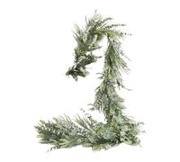 Artificial Pine Garland - Thick Green Holiday Decoration, Faux Branches, Natural Look, Long Lasting Christmas Tovaglia | for Fireplace Table Staircase Doorway Wall Festive Indoor Decor