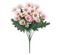 Artificial Plants Flowers - Faux Chrysanthemum Fall Decor System, Decorative Silk Floral Arrangement Set, Potted Planter Garland Pathway Living Room Bathroom Kitchen Home Styling Unit | Garden Usage