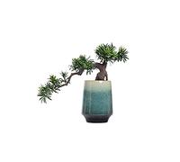 Artificial Podocarpus Pine Bonsai Tree Potted Indoor Desk Porch