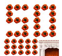 Artificial Pumpkin - Small Harvest Faux Foam Pumpkins | Fall Decorating Rustic Mini Gourds Pumpkins | Festive Autumn Display Decor Fireplaces, Baskets, Kitchen Table, Mantel, Bookshelves, Wedding