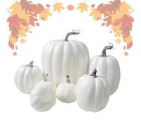Artificial Pumpkins 7 Piece Extensive Halloween Realistic Artificial Foam