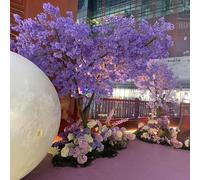 Artificial Purple Jacaranda Tree, Large Fake Flower for Wedding, Party, and Commercial Event Decoration(7mx6m)