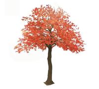 Artificial Silk Botanical, acero rosso finto - pianta artificiale da interno realistica, aspetto sempreverde, non appassisce mai, nessuna manutenzione richiesta for cortili, scale o gallerie(2mx1.8m)