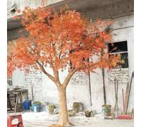 Artificial Silk Botanical, acero rosso finto - pianta artificiale da interno realistica, aspetto sempreverde, non appassisce mai, nessuna manutenzione richiesta for cortili, scale o gallerie(3.5mx3m)