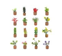 Artificial Succulent Plant Fridge Magnets - Potted Succulent Plant Fridge Magnets - Cute Stickers f