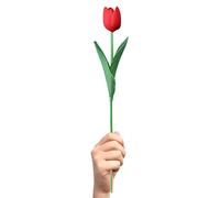 Artificial Tulips Fiori, Tulips Real Touch PU Artificial Flowers, Tulips falsi fiori per la disposizione di nozze festa di Pasqua primavera casa sala da pranzo decorazione ufficio Adawd
