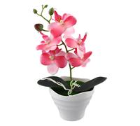 Artificiale Farfalla Fiore Orchidea Piante IN Vaso Finto Casa Festa Matrimonio