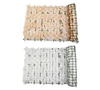 Artificiale Fiori di Ciliegio Foglia Privacy Recinto Schermo Casa Giardino Siepi