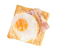 Artificiale Fritto Per Uovo Toast Pane Fetta Modello per Ufficio e Negozio Decorazione Fotografia Prop Simulazione Pane per Cucina Display