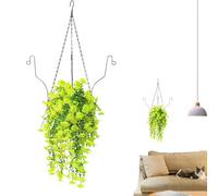 Artificiale Hanging Flower Plant Basket - Hanging Flowers and Plants Patio | Artificiale Hangable Flower with Basket | Hangable Planter with Flowers | Faux Floral Decor for Balcony Hotel Garden