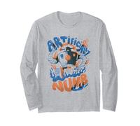 Artificiale Intorpidimento Retro Robot Sci-Fi Art Maglia a Manica