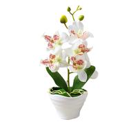 Artificiale Orchidea Pianta IN Un Pentola Fiori Vaso Piccolo Indoor Ufficio Casa