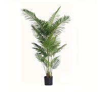 Artificiale Palma, Albero Tropicale Artificiale Con Vaso Nero, Pianta Areca In Seta Sintetica, Per Casa, Ufficio, Soggiorno, Decorazione Per Interni(120cm/3.9ft)
