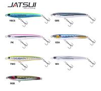 ARTIFICIALE PESCA POPPING TONNO ROSSO JATSUI ALYS 135 MM 53 GR ARMATURA PASSANTE