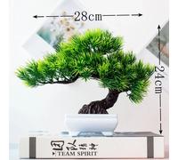 Artificiale Pianta Bonsai Plastica Piccolo Albero Vaso Finto IN Ornamento Indoor