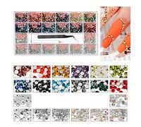 Artificiale Piatto Strass Misto Piatto Retro Cristalli 3D Decorazioni Piatto Retro Pietre Set