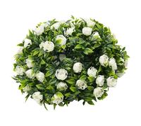 Artificiale Rose Palle Arte Topiaria Appeso Giardino Cesto Pianta UV Stalla