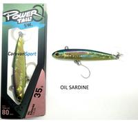 ARTIFICIALE SPINNING POWER TAIL SW 80 MM FIIISH 35 GR OIL SARDINE LURE VIB JIG