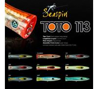 ARTIFICIALE SPINNING TOTO 113 SEASPIN LURE POPPER PESCA MARE SEÑUELO ESCA SERRA
