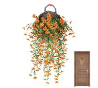 Artificiales De Gloria De La Mañana - Flores Artificiales Colgantes | Plantas Colgantes Ártificiales| Gloria De La Mañana Falsa,Suministros Para Observación De Aves Para Balcones Patio Terraza Pérgo