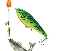 Artificiali Da Pesca Dotati Di Ami Esche Colorate Con Amo Incorporato | Multiuso Luccio e Pescecane per Laghi Fiumi Bacini Torrenti e Kit Attrezzatura da Pesca