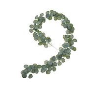 Artificiali Ghirlanda Eucalipto, Eucalipto Verde Ghirlanda, Pianta Artificiale Sospesa, Viti Artificiali da Appendere, per Fondali di Nozze, Feste, Decorazioni per La Tavola di Casa (2m)