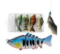 Artificiali Per Al Black Bass - 5 Pezzi Esca Artificiale Animata - Esca Da Per Persico | Per Acqua E Acqua Salata, Persico, Lucioperca, Luccio, Muskellunge, Sport All'aperto