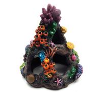 Artificiali Pietre sospese, Pietra di Corallo con Piante, Pesci Dacquario Ornamento Decorazione per Acquari per Acquari per Fish Tank Landscape Decoration Ornamento dell'acquario Mountain View