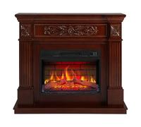 ArtiFlame Camino elettrico Toscana AF23BS, camino elettrico con riscaldamento 1800 W, effetto fiamma realistico, illuminazione a LED, telecomando, timer, termostato, effetto scoppiettante, MDF, Russet