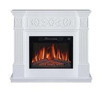 ArtiFlame TOSCANA AF23S - Camino elettrico da terra con riscaldamento a LED bianco con suono, 12 livelli di riscaldamento, timer, vera fiamma, 3 livelli di luminosità, telecomando