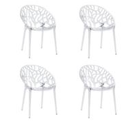 Artifo T | Set da 4 - Sedia a quattro gambe Trasparente